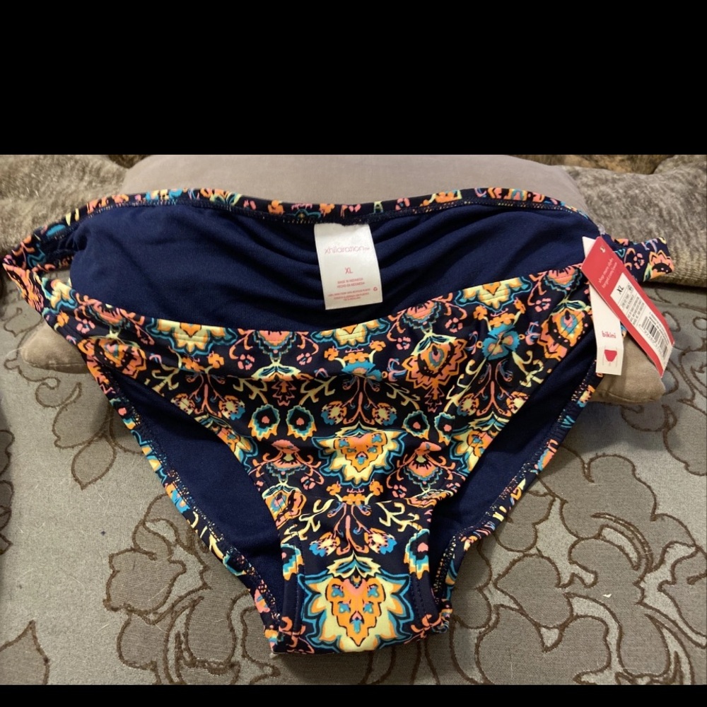 Xhilaration Colorful Patterned Bikini Bottom XL